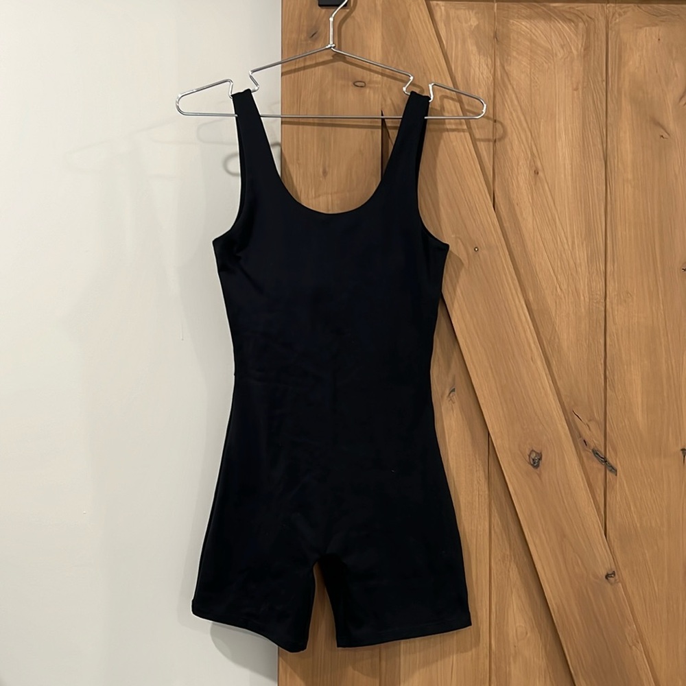 Girlfriend Collective Bike Unitard Black